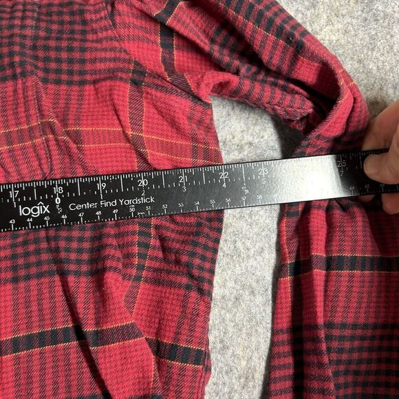 Columbia Flannel Shirt Mens Large Buffalo Plaid Red Black Button Down Outdoor - Picture 3 of 7